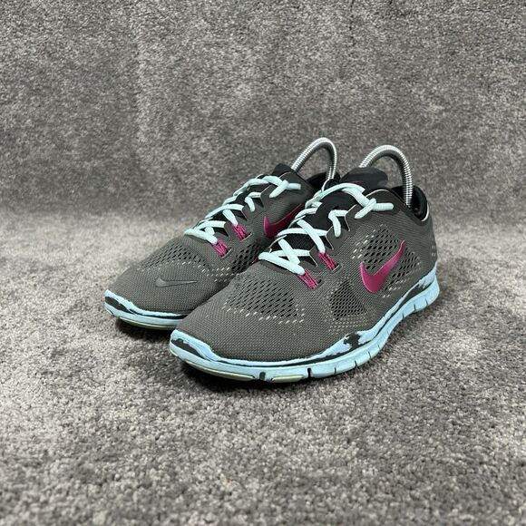 Nike Free 5.0 TR Fit 4 629496-004 Women’s Sz 7 Gray Blue Athletic Shoes Used - Picture 5 of 12